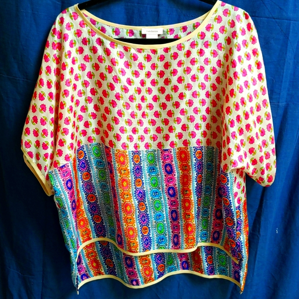 Silk Multicolor/print Tunic